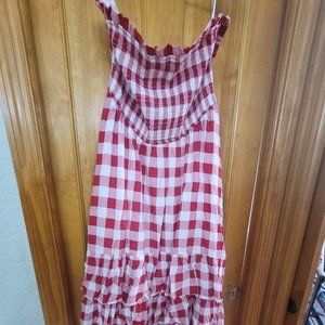 BIBI Strapless high low dress